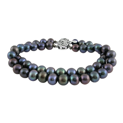 Two String Grey Pearl Bracelet: Gifts to India online, Flowers to India ...